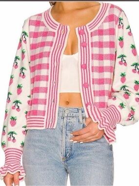 LoveShackFancy Keoni Cardigan Sweater